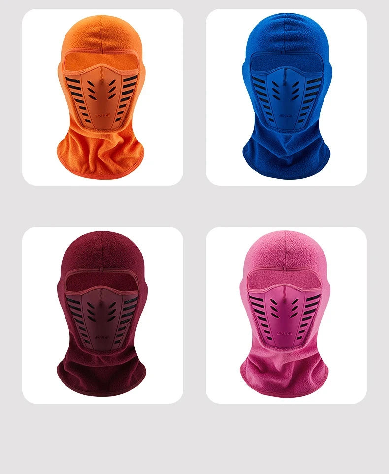 Motorrad Maske Fleece Thermischer Hals Vollgesichtsmaske Warmhalten Reitsturmhaube Biker Ski Winter Winddicht Staubdicht Gesichtsschutz