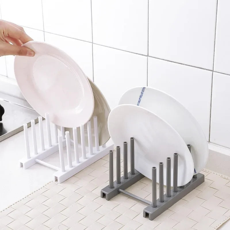 Kitchen Storage Rack Pot Cover Rack Stainless Steel Creative Bowl and Dish Storage Rack Kitchen Accessories