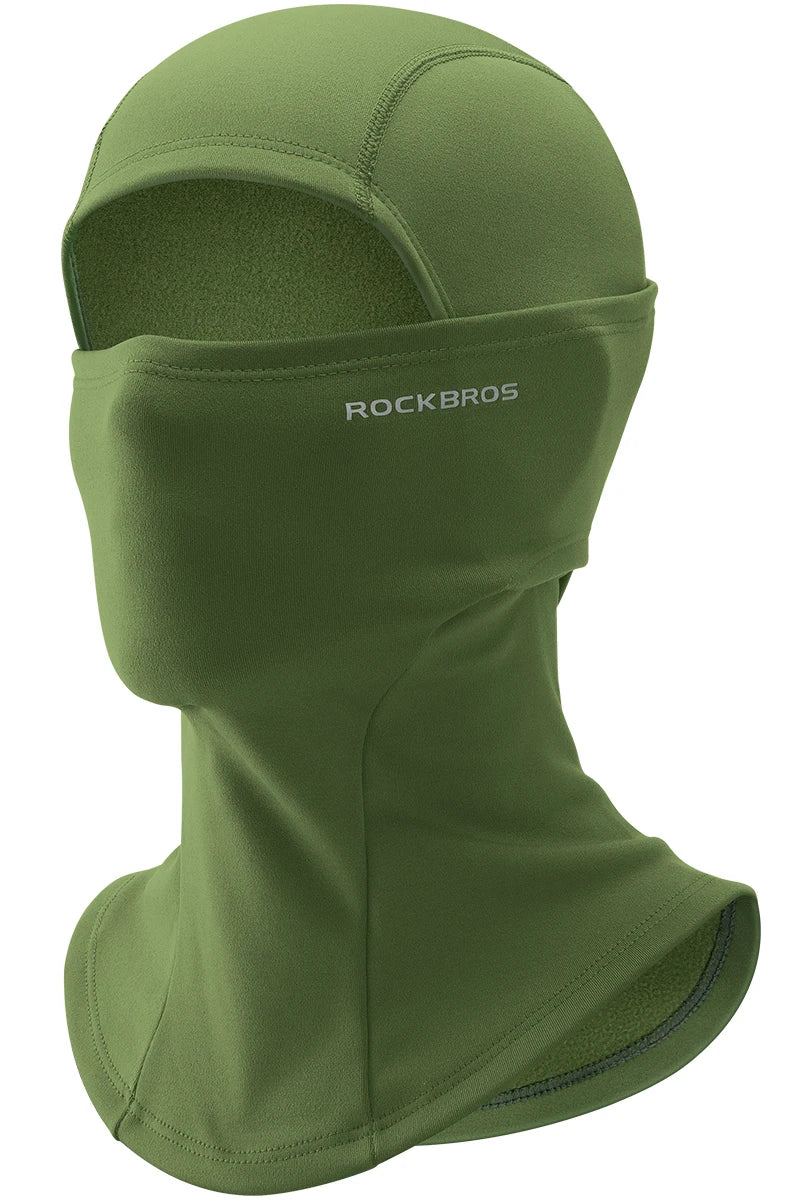 ROCKBROS Winter-Radmaske Fleece Thermo Warm Winddicht Fahrrad-Gesichtsmaske Sturmhaube Skimaske Angeln Skifahren Mütze Kopfbedeckung