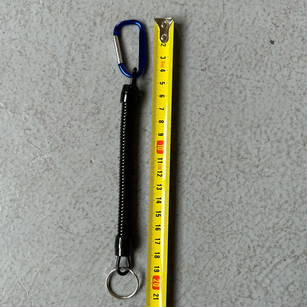 1PC Taktische einziehbare Feder, elastisches Seil, Sicherheitsausrüstung, Werkzeug, Wandern, Camping, Anti-Verlust-Telefon, Schlüsselanhänger, Angelschnüre für Outdoor