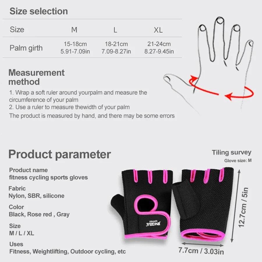 Fitnesshandschuhe Kraftsport Handschuhe Bodybuilding Training Sport Übung Radfahren Sporthandschuhe für Männer Frauen
