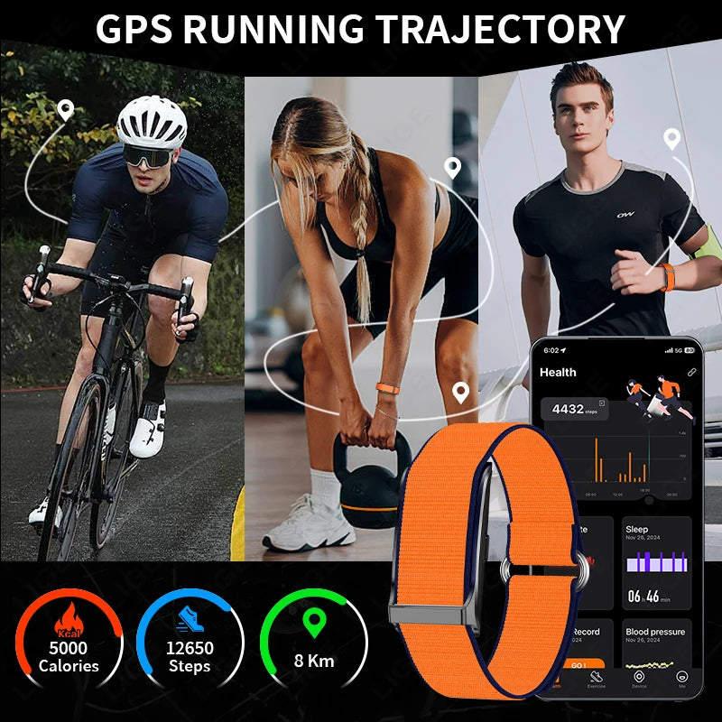 LIGE No Screen Smart Watch Men Heart Rate Blood Pressure Health Monitor Bracelet Smart Wristband Sports Fitness Women Smartwatch