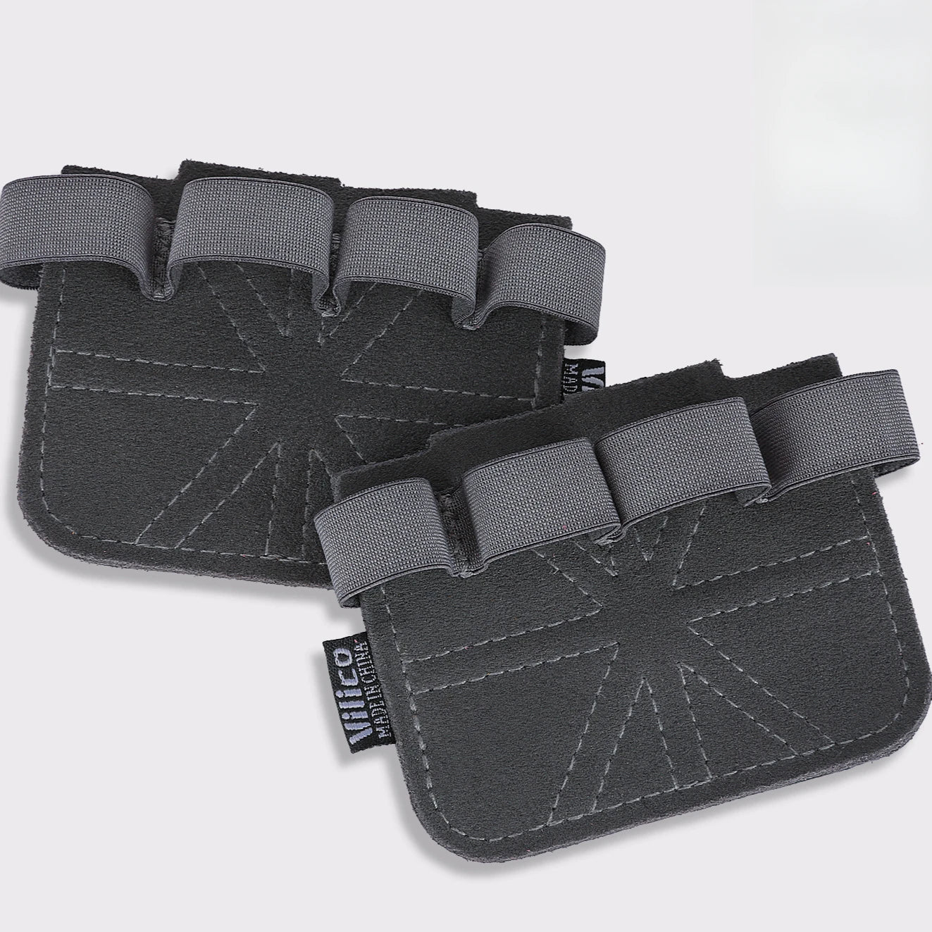 2pcs Fitness Gloves for Pull-Ups | Multi-Color Cowhide Leather Palm Protection | Non-Slip, Wear-Resistant Grip