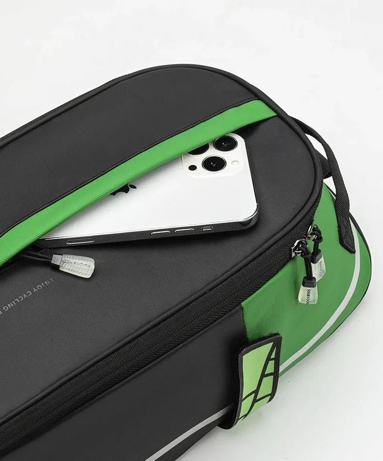 ROCKBROS Fahrradtasche 2-in-1 Reisefotografie Sport Fitness Umhängetasche PU Fahrradgepäckträger Rücksitz Aufbewahrungsbox Fahrradausrüstung