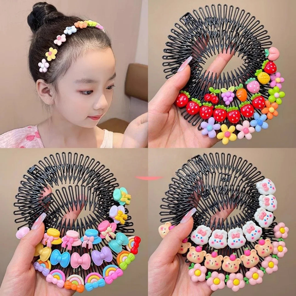 3 Stk. Kinder Y2k Stern Bunter Haarkamm Gebrochener Haarband Haarspangen Häschen Herz Süßer Kopfschmuck Prinzessinnen Mädchen Haarschmuck