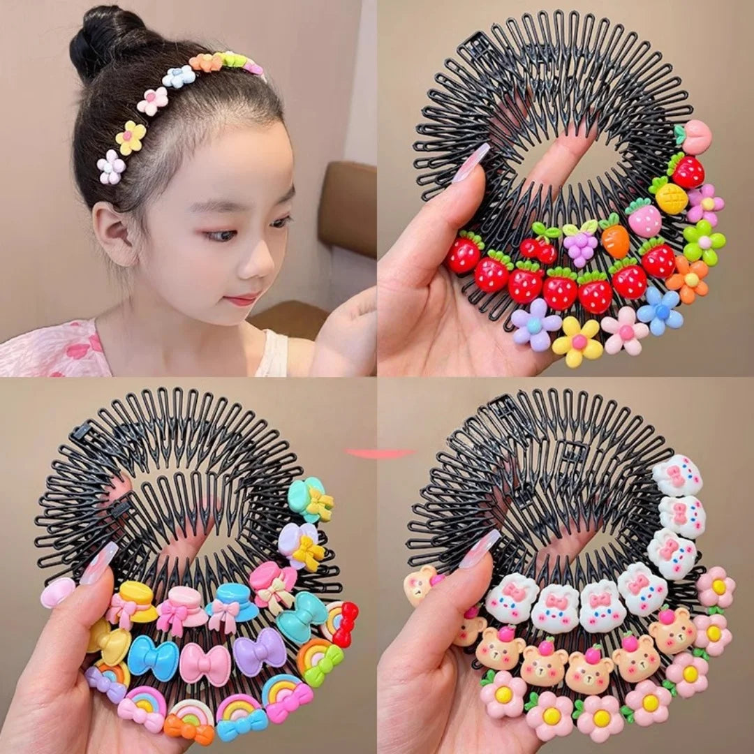 3 Stk. Kinder Y2k Stern Bunter Haarkamm Gebrochener Haarband Haarspangen Häschen Herz Süßer Kopfschmuck Prinzessinnen Mädchen Haarschmuck