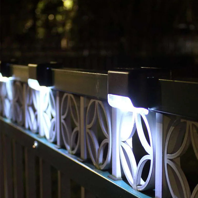 LED Solar Stufenlampe Weg Treppe Gartenleuchten Wasserdicht Balkonlicht Dekoration für Terrassen-Treppen-Zaunlicht