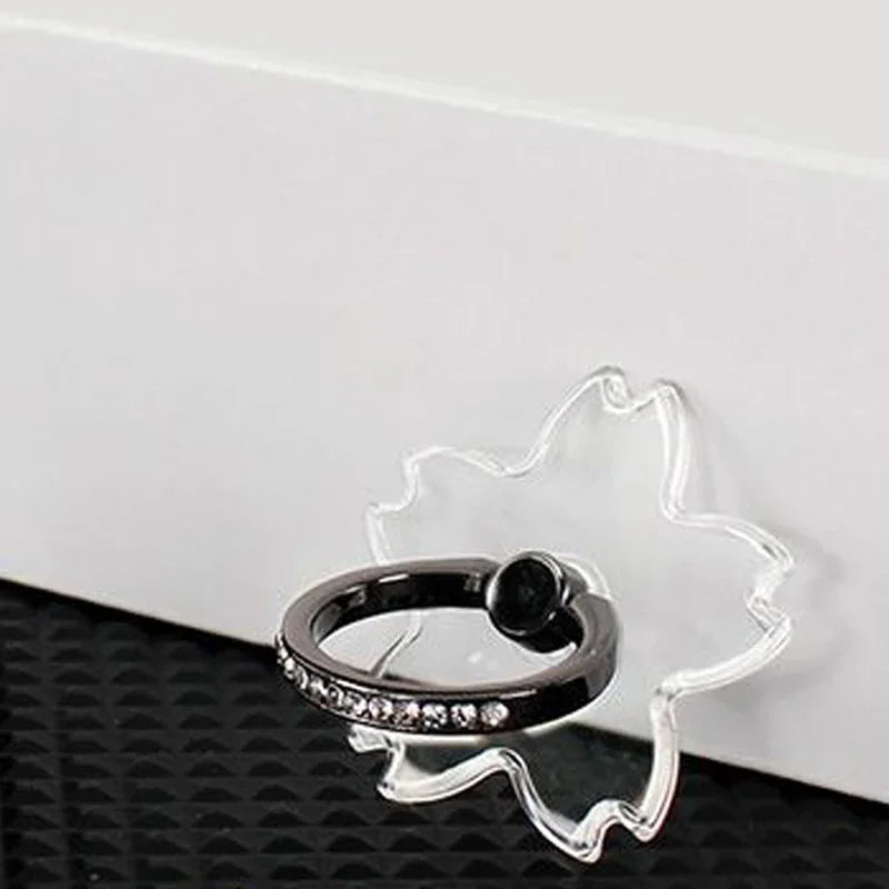 Transparenter Luxus-Schmetterlings-Fingerring-Handyhalter für iPhone 15 Smartphone-Sticker-Ständer-Zubehör faltbarer Halter