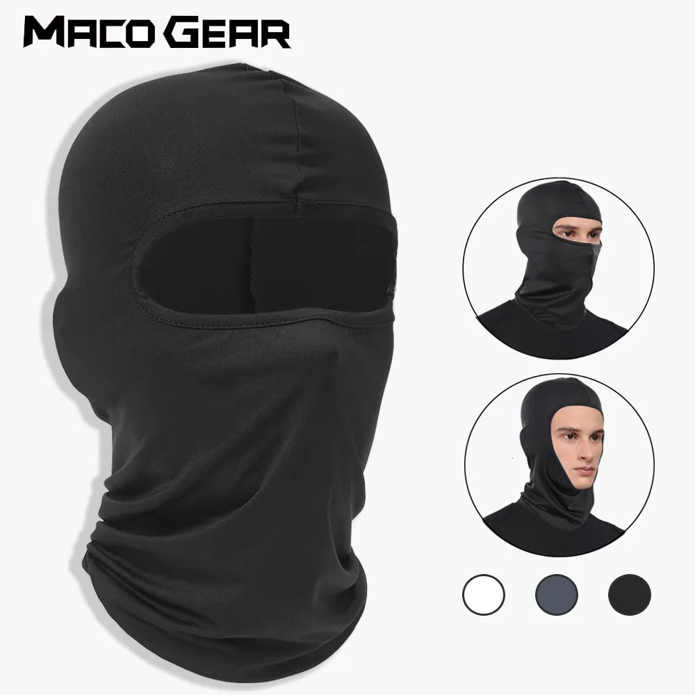 Atmungsaktive Sport-Sturmhaube, schnell trocknend, winddicht, Vollgesichtsmaske, Kopfbedeckung zum Reiten, Laufen, Skifahren, Wandern, Outdoor-Gesichtsbedeckung, Herren