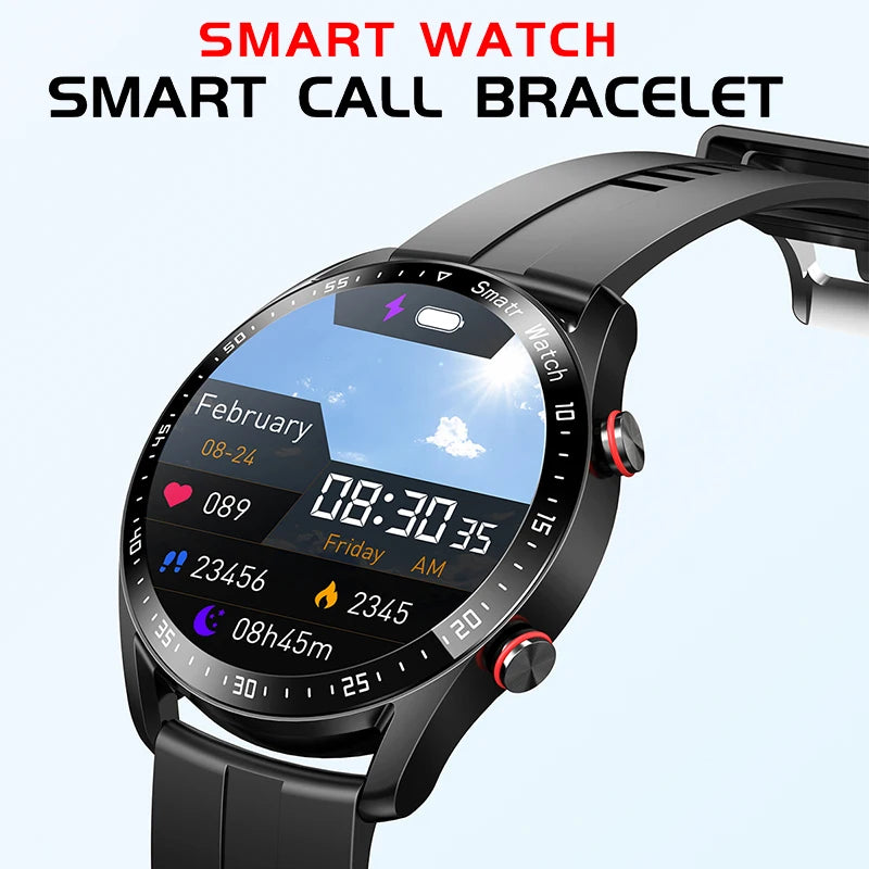 EKG+PPG Bluetooth Anruf Smartwatch Herren Gesundheits Herzfrequenz Blutdruck Fitness Sportuhren Wasserdichte Smartwatch Für Männer