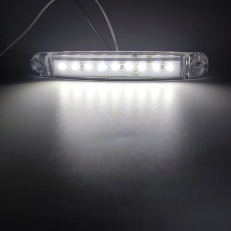4PCS 9 LED Waterproof Side Warning Light Multicolor Truck Trailer Bus Van Lorry Width Lamp Signal Marker Bulb Lamp 12V 24V