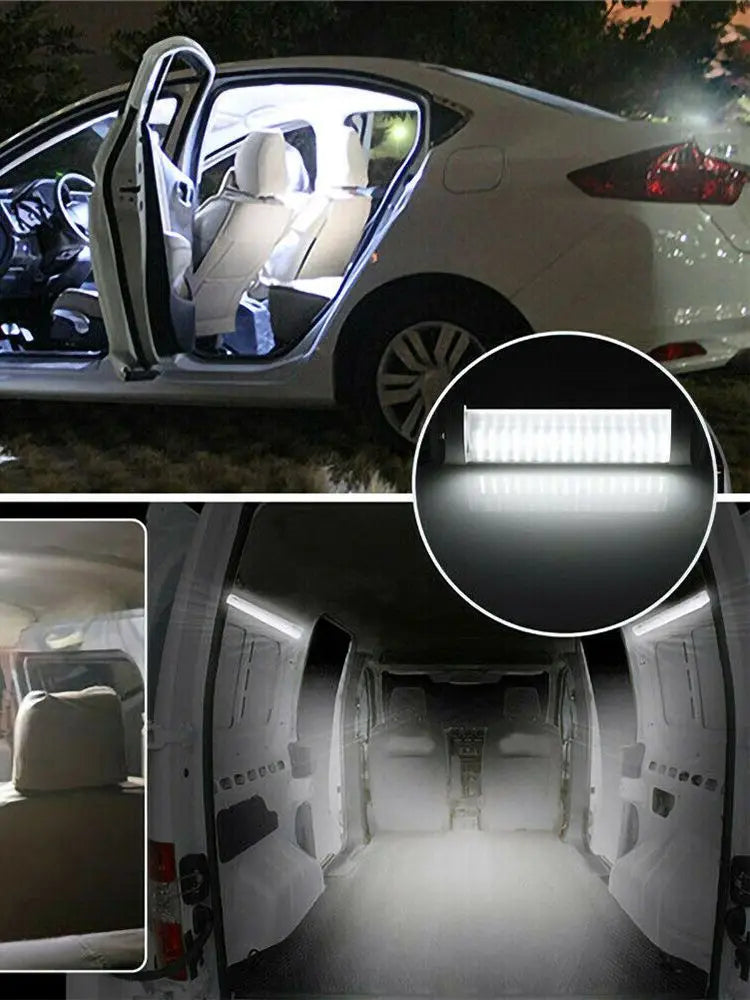 72LED 3-reihig 12V 24V Deckenleuchte Wohnmobil Innenraum Anhänger Boot Fracht Wohnwagen Lampe LED-Leuchten für Camping BBQ-Lampe