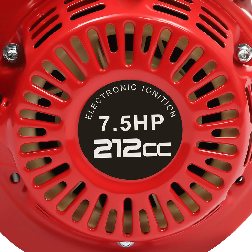 4-Takt 212cc Benzinmotor, 7,5PS 4000W 3600 U/min Einzylinder-Handstart-Benzinmotor, Kurbelwellendurchmesser 20mm