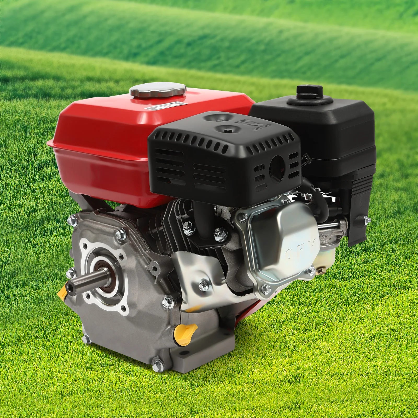 4-Stroke 212cc Petrol Engine,7.5HP 4000W 3600 RPM Single Cylinder Hand-Pulled Gasoline Engine,Diameter of the Crankshaft is 20mm