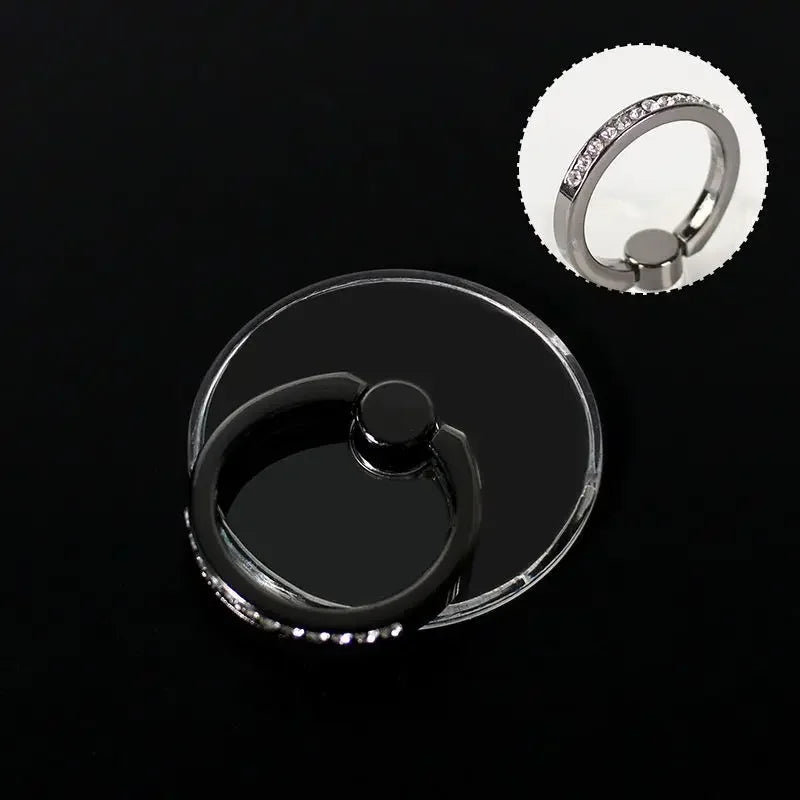 Transparenter Luxus-Schmetterlings-Fingerring-Handyhalter für iPhone 15 Smartphone-Sticker-Ständer-Zubehör faltbarer Halter