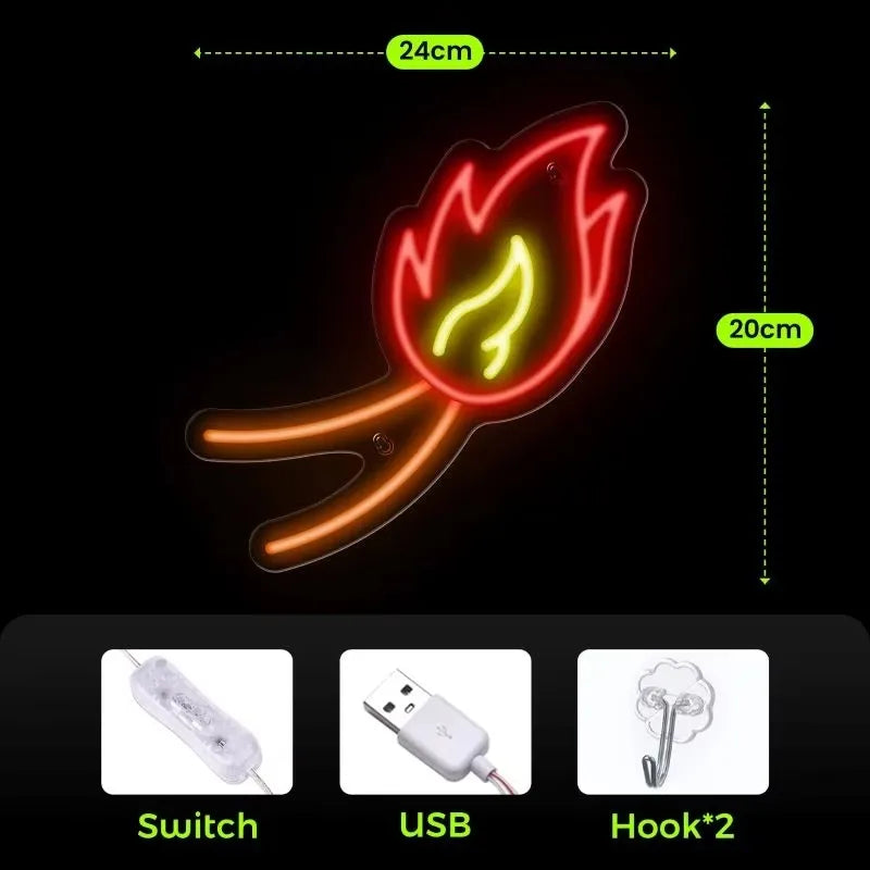 LED-Leuchten für den Raum Neonzeichen Nachtlampe Dekoration Schlafzimmer USB-Licht Neon Hängende Atmosphäre Nachtlicht für Kinder