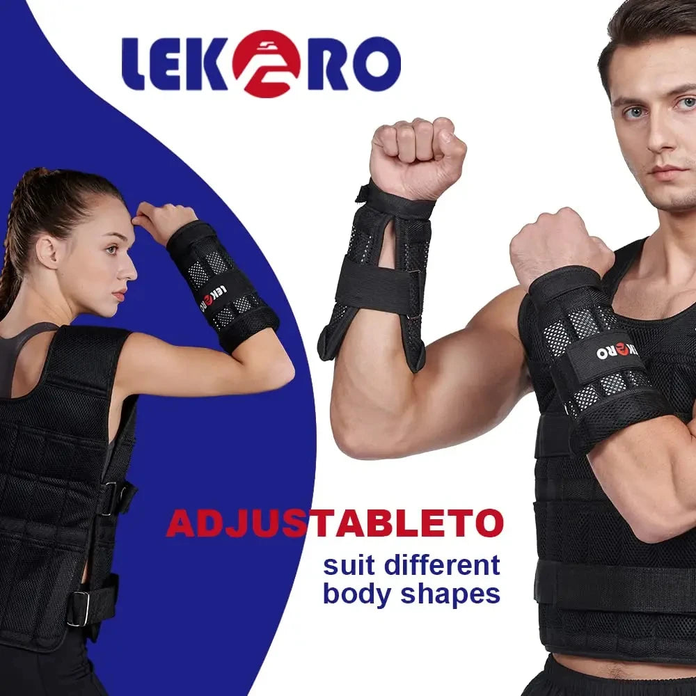 Verstellbare gewichtstragende Weste für Arme/Beine, abnehmbares Handgelenk- und Knöchelgewicht für Herren und Damen Training Fitness