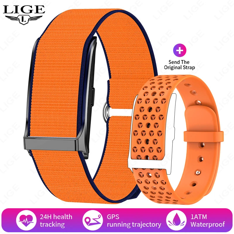 LIGE No Screen Smart Watch Men Heart Rate Blood Pressure Health Monitor Bracelet Smart Wristband Sports Fitness Women Smartwatch