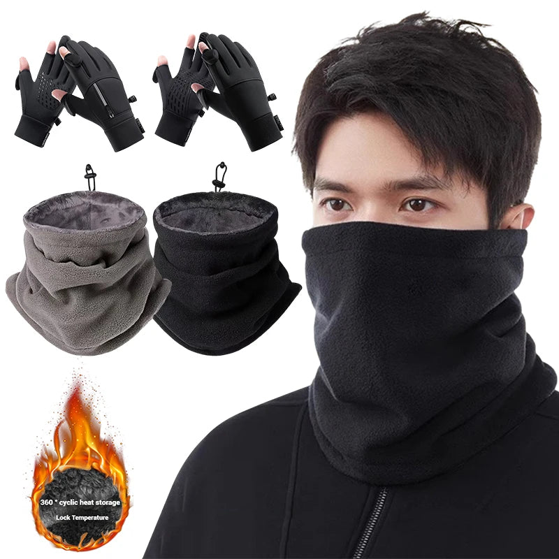 Winter Bandana Maske Nackenwärmer Schal Outdoor Sport Ski Radfahren Gesichtsmaske Nackenwärmer Camping Wandern Winddichte Halbgesichtsmaske