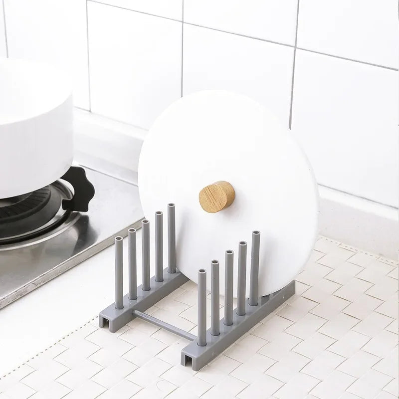 Kitchen Storage Rack Pot Cover Rack Stainless Steel Creative Bowl and Dish Storage Rack Kitchen Accessories