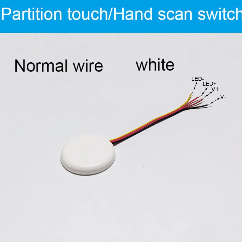 "Hand-Sweep Induction Switch for Partitions, DC3.7-24V, 3CM Wood Penetration, Easy to Instal