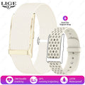 LIGE Smartwatch ohne Display Herren Herzfrequenz Blutdruck Gesundheitsmonitor Armband Smart Armreif Sport Fitness Damen Smartwatch