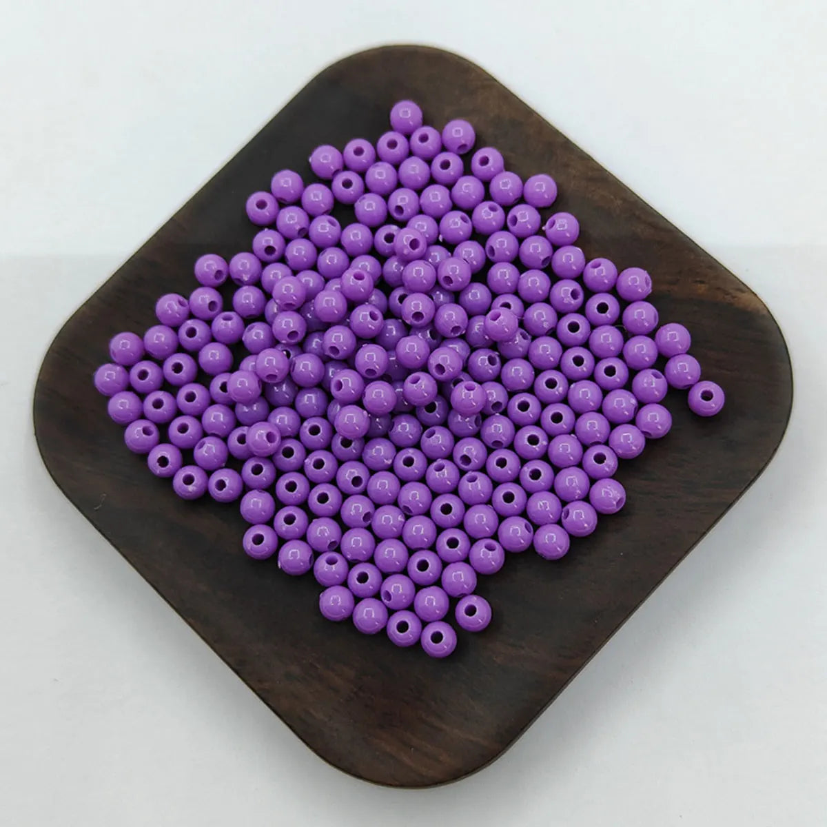 200Pcs 4mm Solid Color Round Loose Beads Jewelry Making DIY For Pendant Necklace Bracelet Wholesale