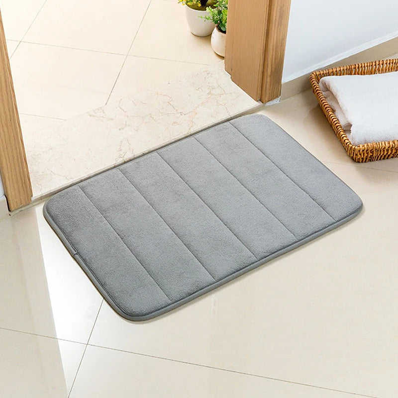Alfombra de baño para el hogar de 60x40cm, súper absorbente, de espuma viscoelástica suave, alfombras de baño, alfombrillas para el suelo del dormitorio, inodoro, ducha, alfombra decorativa