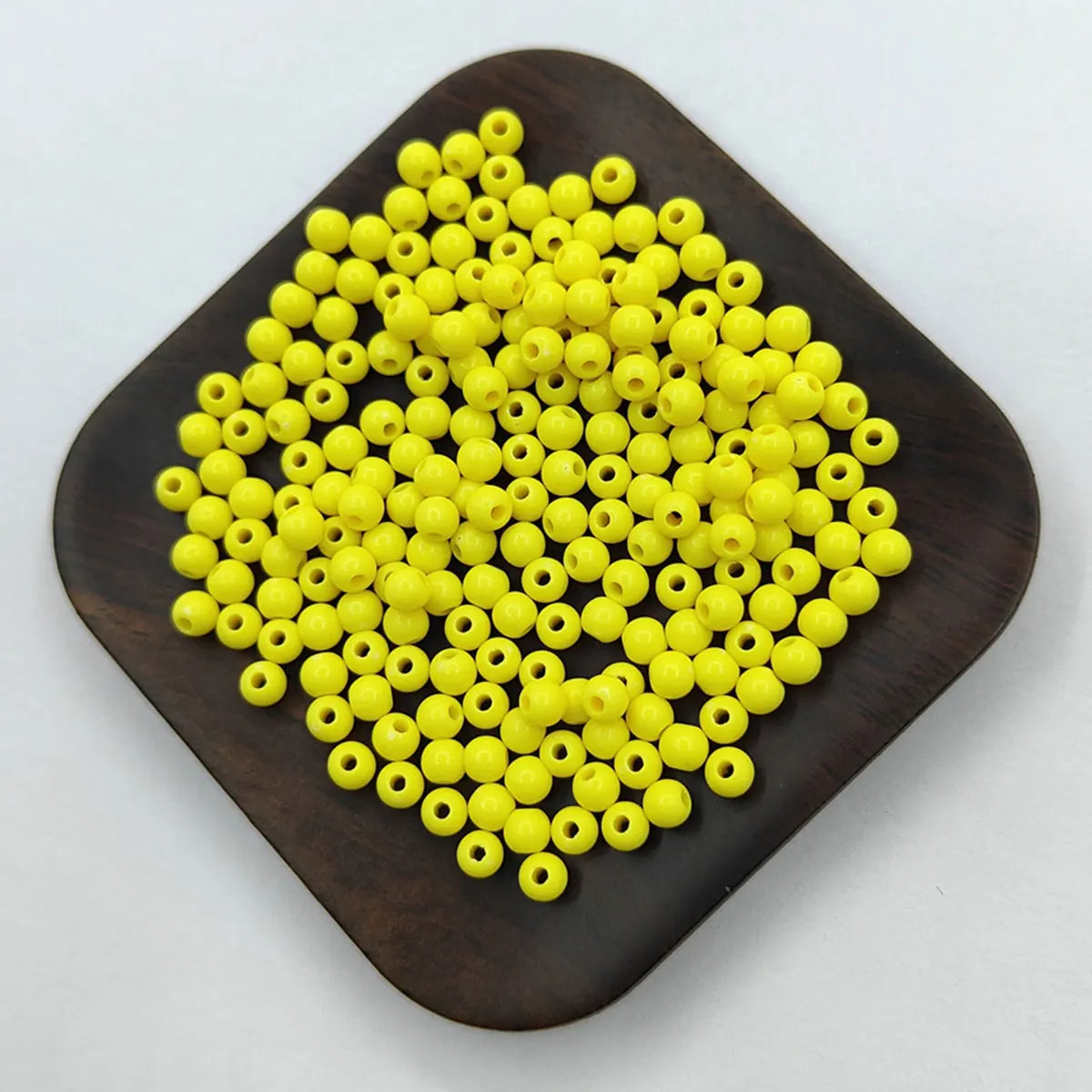 200Pcs 4mm Solid Color Round Loose Beads Jewelry Making DIY For Pendant Necklace Bracelet Wholesale
