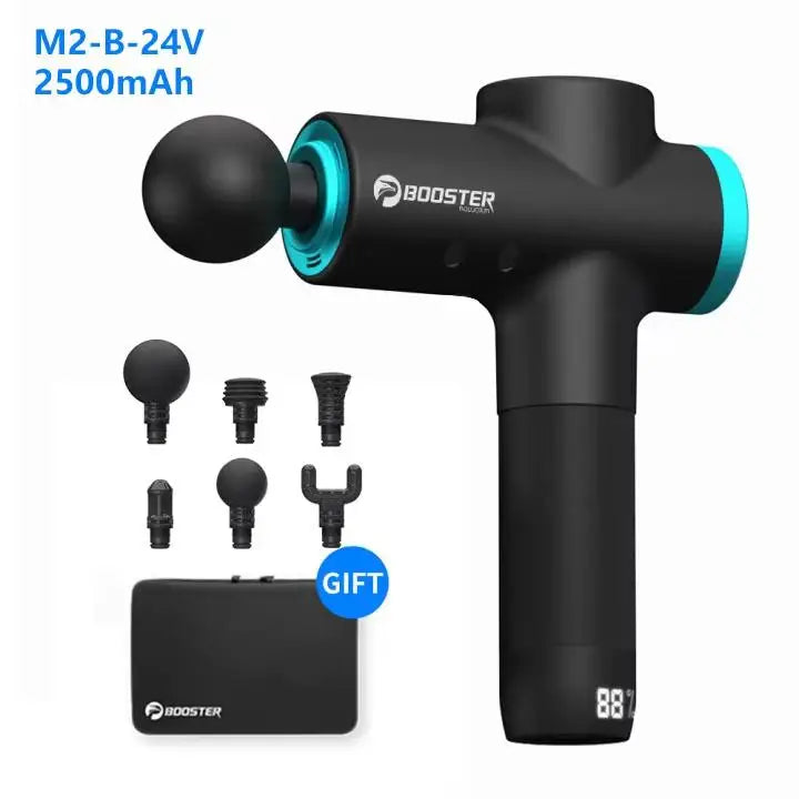 BOOSTER M2-12V LCD Display Massagepistole Professioneller Tiefenmuskelmasseur Körperentspannung Faszienpistole Fitness