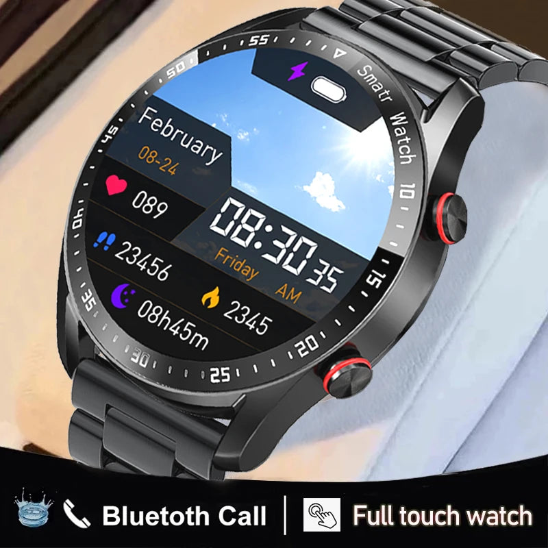 EKG+PPG Bluetooth Anruf Smartwatch Herren Gesundheits Herzfrequenz Blutdruck Fitness Sportuhren Wasserdichte Smartwatch Für Männer