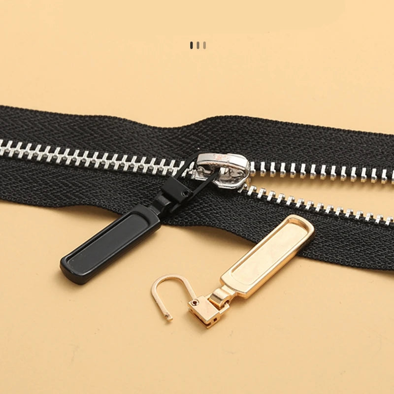 5 Stück Näh-DIY abnehmbarer Reißverschlusskopf Reißverschlusszipper praktisch bequem stabil Tasche Handtasche Koffer Geldbörse Rucksack Zelt