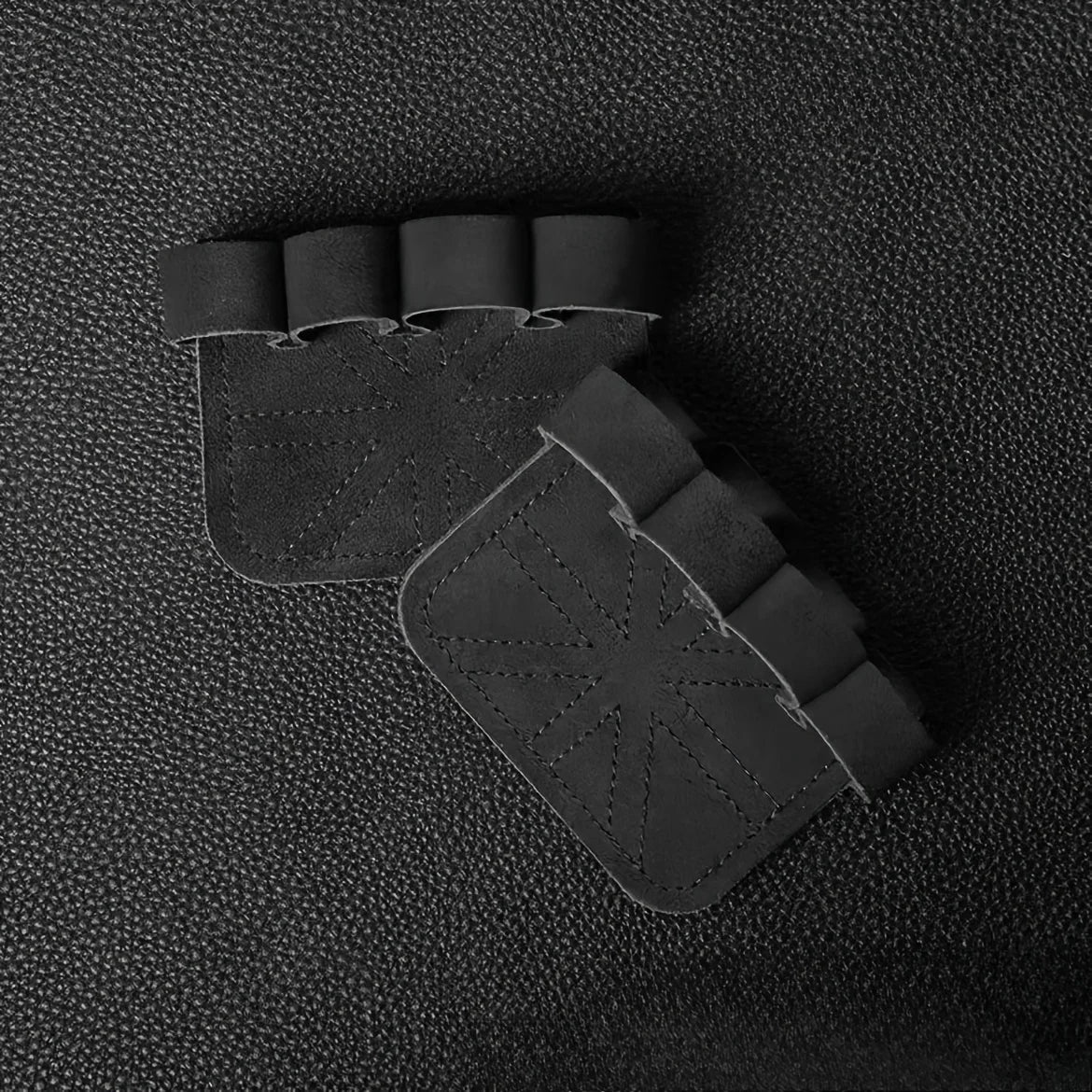 2 pares de guantes de fitness para dominadas | Protección de palma de cuero vacuno multicolor | Agarre antideslizante y resistente al desgaste