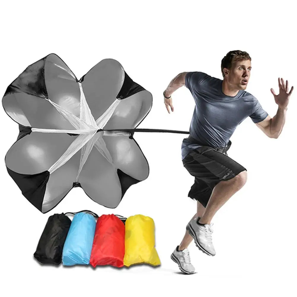 Verstellbarer Fallschirm Agility Trainingsschirm Fußball Widerstandsseil Fitness Laufschirm