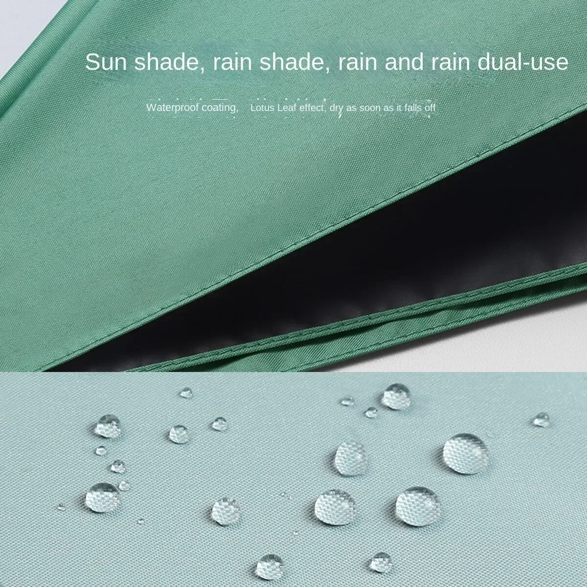 Kapsel-Regenschirm Tragbarer Mini-Sonnenschirm Sonnenschutz Regenschirm Schwarz Gummi-Legierungsgriff Faltbarer Sonnen-Regen-Dual-Use