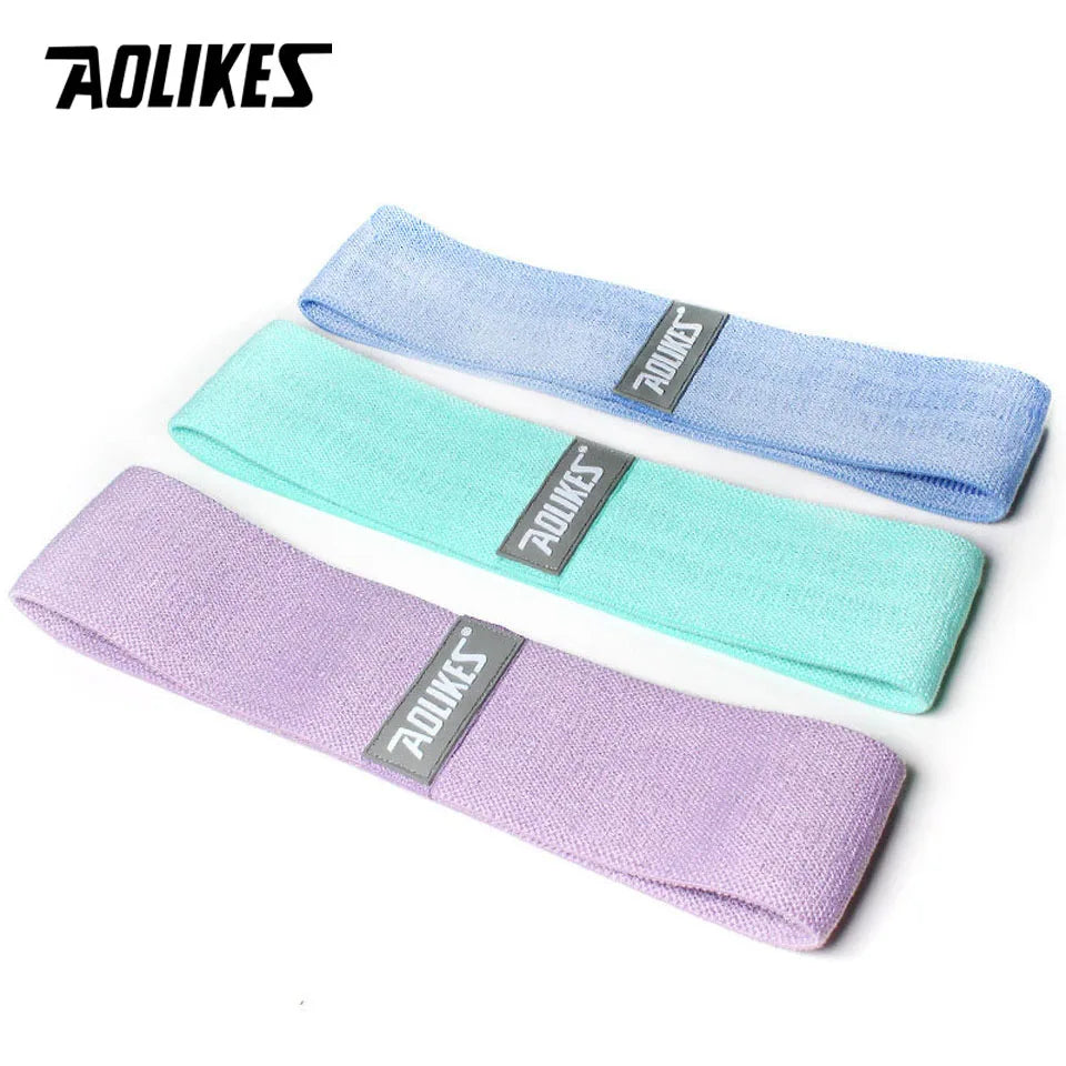 AOLIKES 1PCS Resistance Elastic Booty Bands Squat glute workout Non-slip trainer thick band Stretch Fitness Strips Loops Yoga