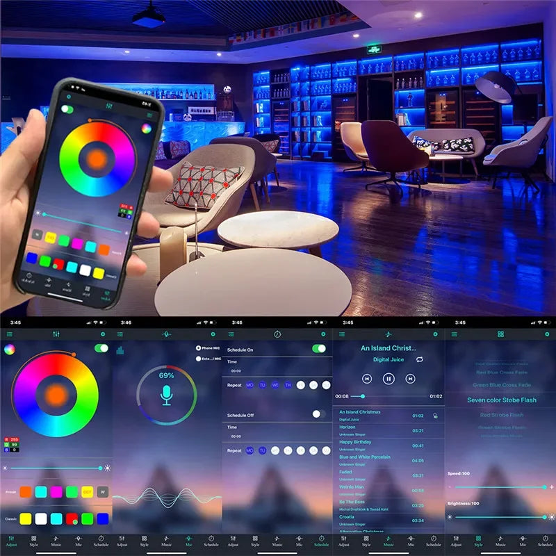 TV Hintergrundbeleuchtung Bluetooth USB RGB LED Streifen Lichter 1m 2M 3M 4M 5m SMD 5050 Flexibel USB DC 5V Band Diode RGB LED Strip Dekor Lampe