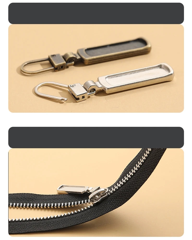 5 Stück Näh-DIY abnehmbarer Reißverschlusskopf Reißverschlusszipper praktisch bequem stabil Tasche Handtasche Koffer Geldbörse Rucksack Zelt