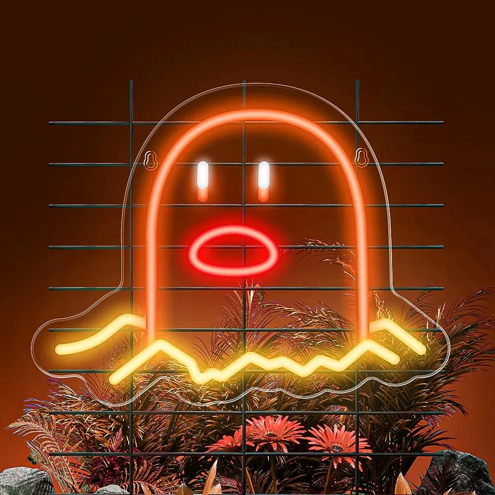 Luces LED para habitación, letrero de neón, lámpara de noche, decoración de dormitorio, luz USB de neón, luz nocturna colgante para niños.