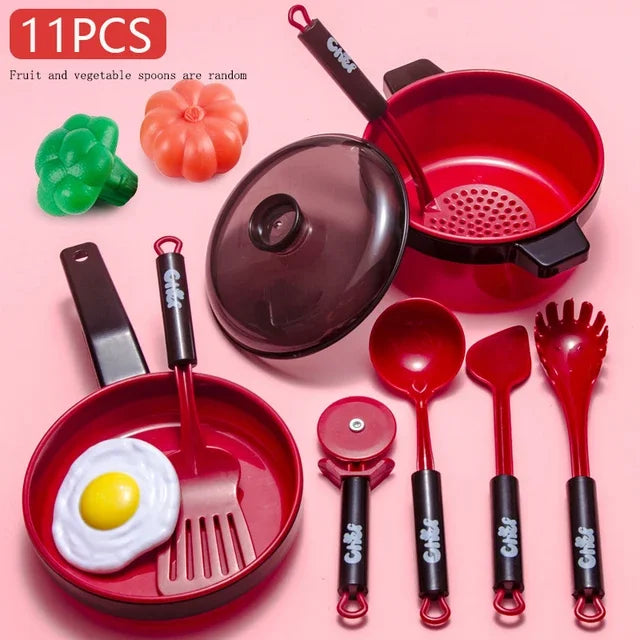 Kids’ Pretend-Play Kitchen & Cutting Fruit Set