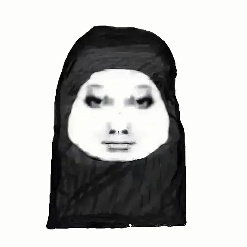 Lustige 3D-Muster Realistische Maske Elastisches Mesh Vollgesichtsmaske Männer Frauen Halloween Cosplay Kopfbedeckung Knifflige Kapuze Party Cosplay Requisite