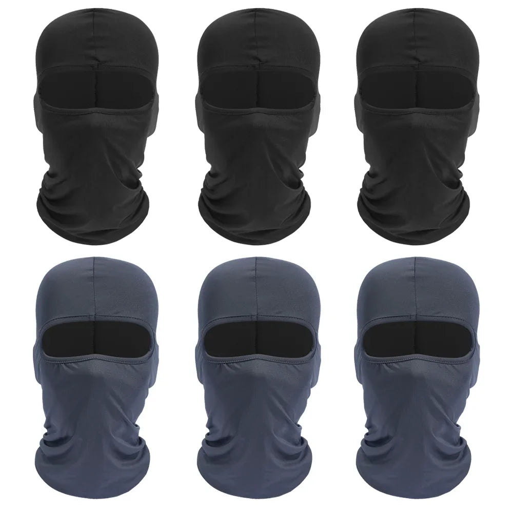 Breathable Sports Balaclava Hat Quick-Dry Windproof Full Face Mask Headgear for Riding Running Ski Hiking Outdoor Face Cover Men