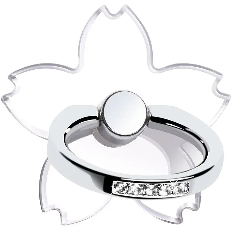 Transparenter Luxus-Schmetterlings-Fingerring-Handyhalter für iPhone 15 Smartphone-Sticker-Ständer-Zubehör faltbarer Halter