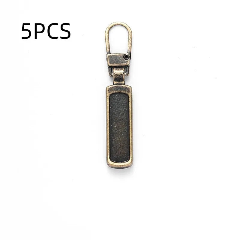 5 Stück Näh-DIY abnehmbarer Reißverschlusskopf Reißverschlusszipper praktisch bequem stabil Tasche Handtasche Koffer Geldbörse Rucksack Zelt