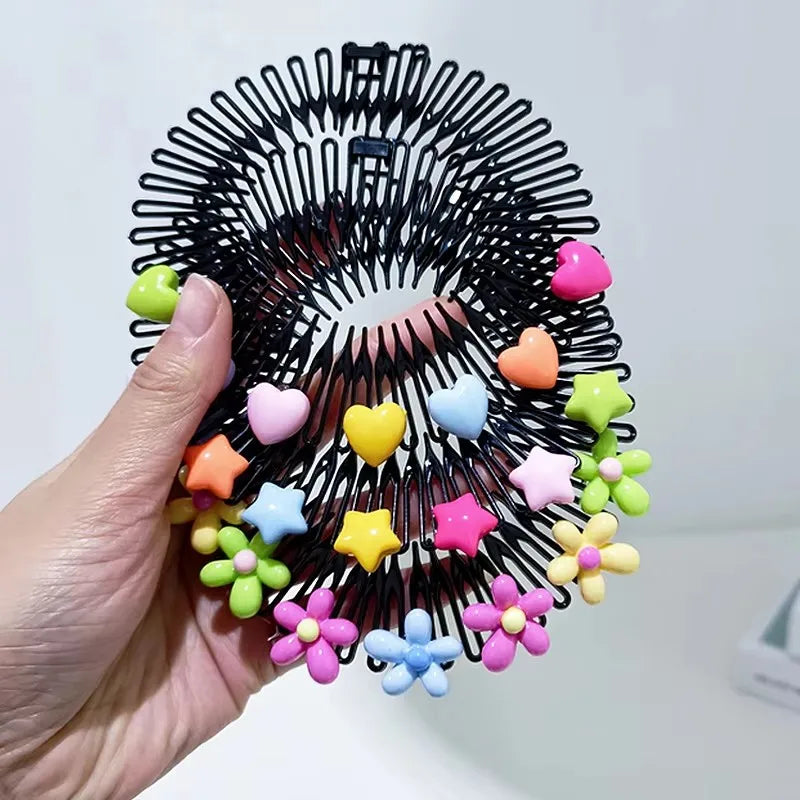 3 Stk. Kinder Y2k Stern Bunter Haarkamm Gebrochener Haarband Haarspangen Häschen Herz Süßer Kopfschmuck Prinzessinnen Mädchen Haarschmuck