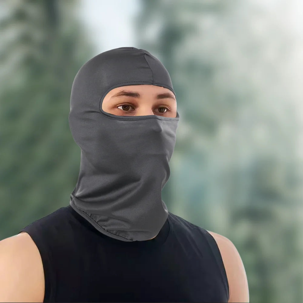 Atmungsaktive Sport-Sturmhaube, schnell trocknend, winddicht, Vollgesichtsmaske, Kopfbedeckung zum Reiten, Laufen, Skifahren, Wandern, Outdoor-Gesichtsbedeckung, Herren