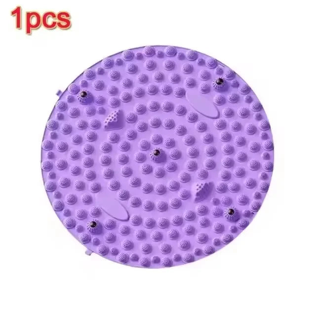 Foot Yoga Massage Acupressure Board Mat Muscle Relaxation Round Exercise Mat Fitness Foot Training Acupuncture Physiotherapy