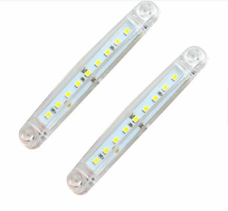 4PCS 9 LED Waterproof Side Warning Light Multicolor Truck Trailer Bus Van Lorry Width Lamp Signal Marker Bulb Lamp 12V 24V