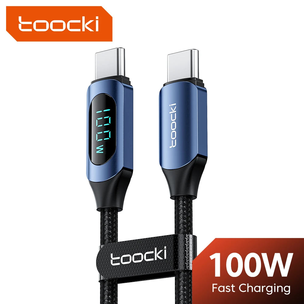 Toocki 100W USB-C Charging Cable with Display