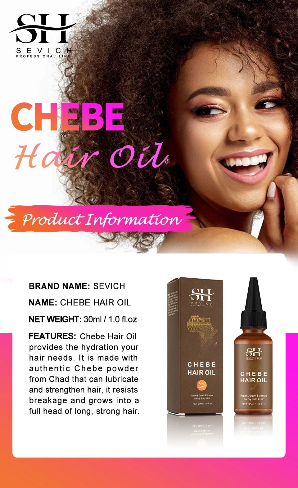 Chebe Traktionsalopezie Verdickungsöl Anti-Haarausfall-Behandlungsspray Verrückt Schnelles Haarwachstum Produkte Sevich Anti-Haarbruch Haarpflege